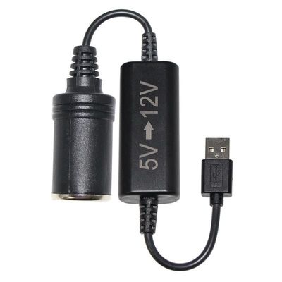 USB To Cigar Female Socket 5v To 12v Usb Converter OEM / ODM Available