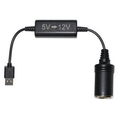 Standard Black 5V To 9V 12V Step Up Cable 2464 24AWG/2C For Camera
