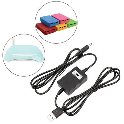 2A Output Current 1.5m USB A Male to DC5521 Converter 12V DC to 5V/9V/12V Step Up Cable