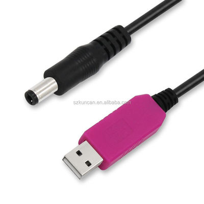 White 3A 2.1mm 5 Volt To 9 Volt Usb Converter For USB Voltage Cable