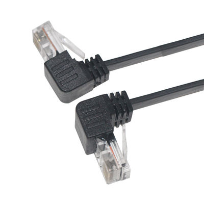 Cat5e/Cat6/Cat7/Cat8 High Speed Lan Cable RJ45 90 Degree Patch Cable 1-10m