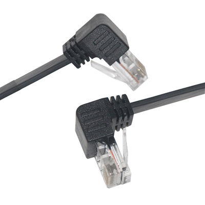Cat5e/Cat6/Cat7/Cat8 High Speed Lan Cable RJ45 90 Degree Patch Cable 1-10m
