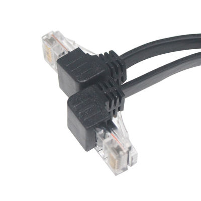 Cat5e/Cat6/Cat7/Cat8 High Speed Lan Cable RJ45 90 Degree Patch Cable 1-10m