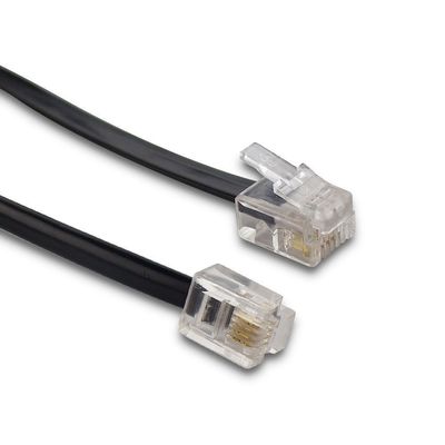 12FT Telephone Modem Cable Spiral Telephone Cable 24AWG-28AWG