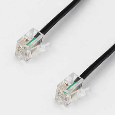 12FT Telephone Modem Cable Spiral Telephone Cable 24AWG-28AWG
