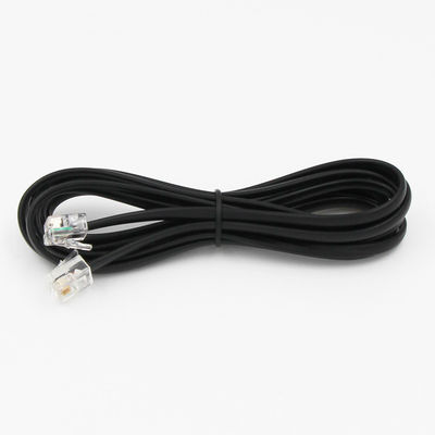 25 Feet RJ11 4P4C 4P2C Telephone Extension Cord Cable Durable