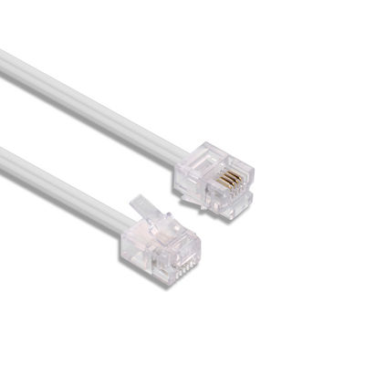 Standard 4P4C 4P2C 6P2C 6P4C Telephone Extender Cable 24AWG-28AWG