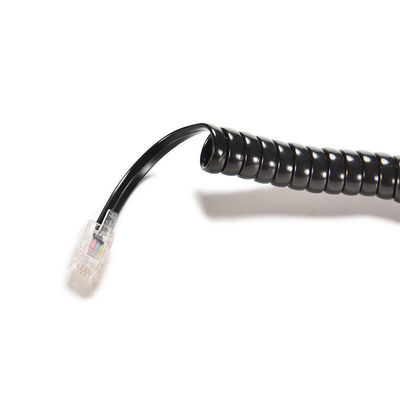 1.5M 5ft 4P4C RJ11 Telephone Receiver Cord Long Curly Phone Cord