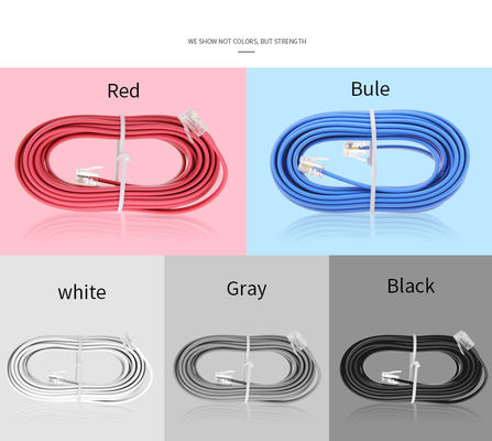 16mhz Spiral Telephone Cable Shielded RJ9 RJ11 RJ12 Coiled Telephone Line 6P6P 6P4C 4P4C 4P2C