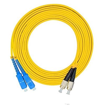 10Ft Fiber Optic Patch Cord With Lc Fc St Os2 9-125Um  2Core SC Male Adapter
