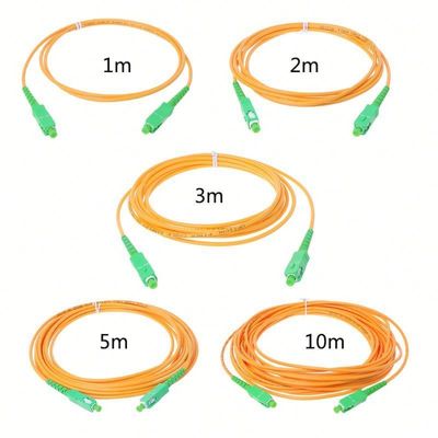 9/125Um Multi Mode Optical Fiber Patch Cord Sc Male To Sc Female Customized