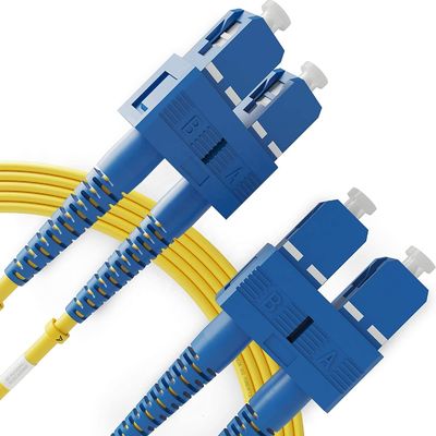 9/125Um Multi Mode Optical Fiber Patch Cord Sc Male To Sc Female Customized