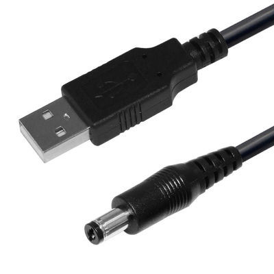 1m 2m 5m Custom Length DC Extension Cable USB 2.0 Connector Male USB A To DC Male