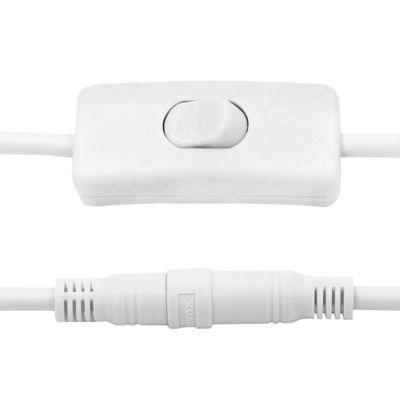 Customized 12V DC Extension Cable 5.5*2.5 Mm Male To Female With Switch 120cm