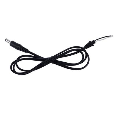 DC5521 Plug Connector To Open End Power Cord Cable With Copper Conductor
