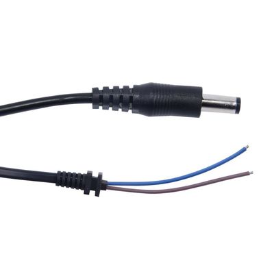 DC5521 Plug Connector To Open End Power Cord Cable With Copper Conductor