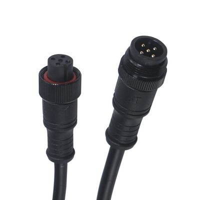 4pin 5pin 6pin Straight Male Plug Screw M8 Waterproof Connector 60cm IP65 IP66