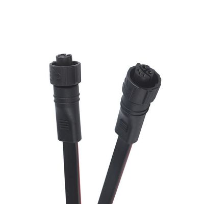 4pin 5pin 6pin Straight Male Plug Screw M8 Waterproof Connector 60cm IP65 IP66