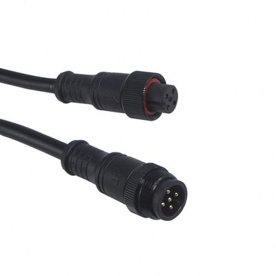 4pin 5pin 6pin Straight Male Plug Screw M8 Waterproof Connector 60cm IP65 IP66