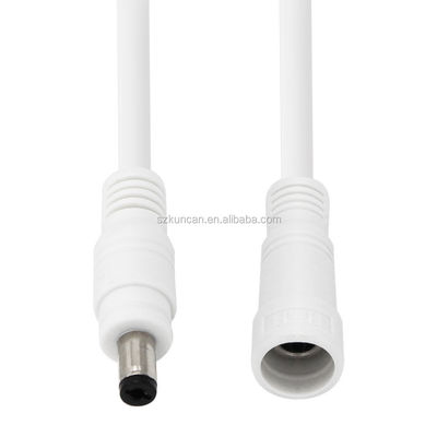 Customizable Male To Female DC Power Cable With Jack Socket Connector