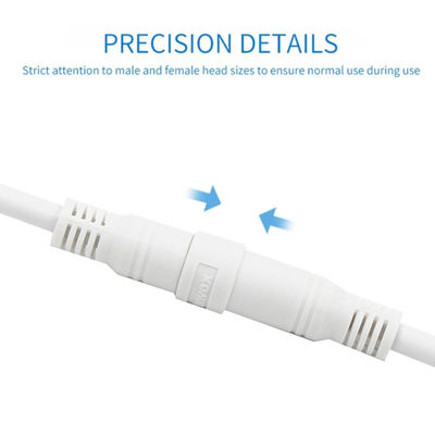 Customizable Male To Female DC Power Cable With Jack Socket Connector