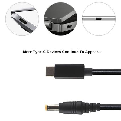 20V 15V 9V 5V PD Charging Cable USB Type C 3.1 Male To DC Male 5521 5525mm Connector