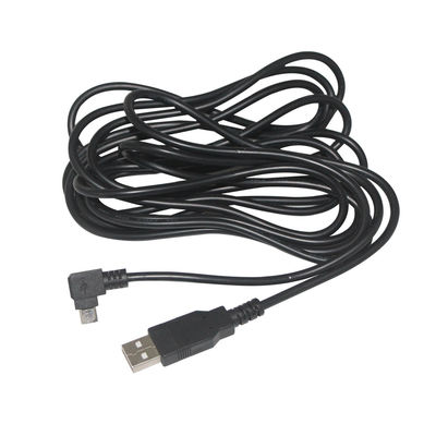 Black Micro-USB Data Cable For Camera And MP3 1m 1.5m Braid Shielding