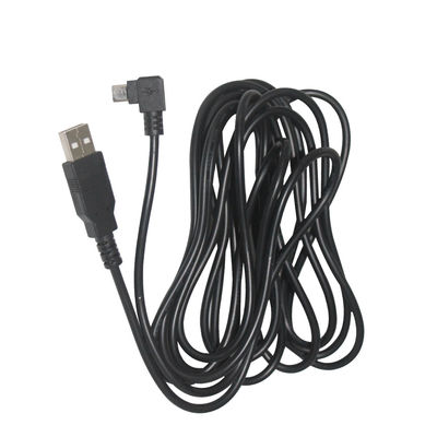 Black Micro-USB Data Cable For Camera And MP3 1m 1.5m Braid Shielding