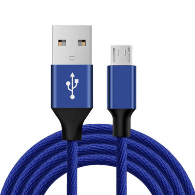 Original Black Micro USB Data  Cable 6Ft Long Nylon Braided For Mobile Phone MP3
