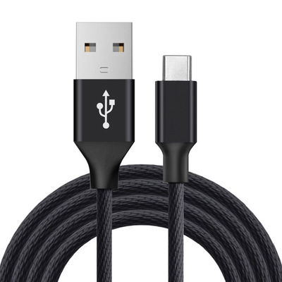 Original Black Micro USB Data  Cable 6Ft Long Nylon Braided For Mobile Phone MP3