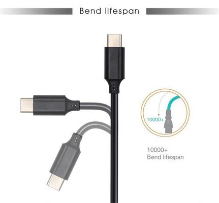 Foil Shielding Usb Type C Fast Charging Cable 1m/3m White/Black