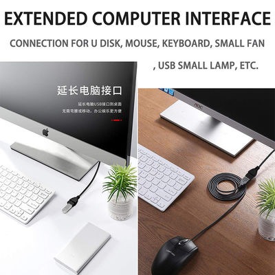 OEM ODM Cell Phones Extension USB Data Cable Male To Female Fast Power Charging