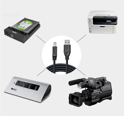 Fast Charger USB A Male To USB B Male USB 3.0 Extension Cord Data Wire