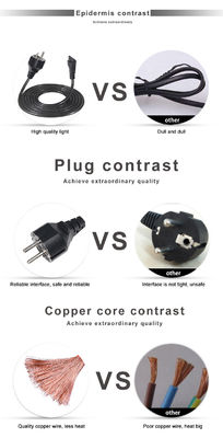 1.8M VDE CEE 77 EU To C5 Cloverleaf Power Cable PC Laptop Power Cord