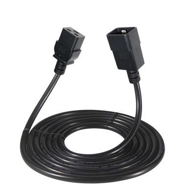 Indoor Hospital Grade C19 C20 3 Prong Power Cord with CEI Male End Type and Extend Outlet