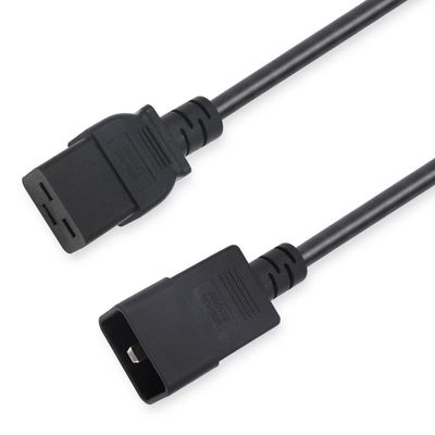 Indoor Hospital Grade C19 C20 3 Prong Power Cord with CEI Male End Type and Extend Outlet