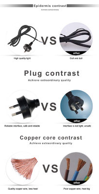 Strip LCD Monitor Wire Extension Socket Replacement with Open End and AU Plug Standard