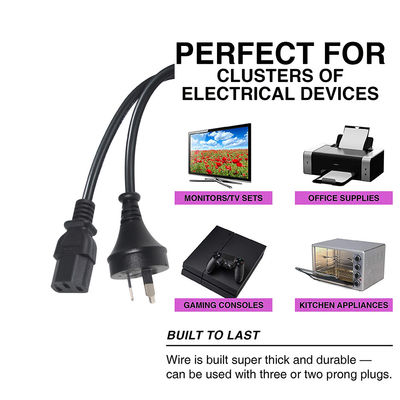 220V Female 3X1.0MM Cable 240V Saa Plug Computer Power Cord Australia To C13