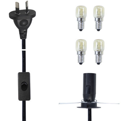 SAA Power Cord With 303 on off Switch and E14 E12 Socket for Salt Lamp