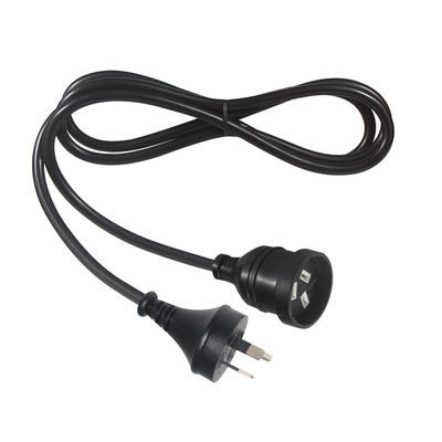 Australia Plug H05vv-f 3g 3*0.5mm2/0.75mm2 IEC Connector Power Cord with Dual Female