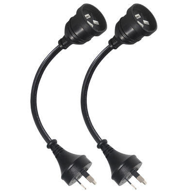 Australia Plug H05vv-f 3g 3*0.5mm2/0.75mm2 IEC Connector Power Cord with Dual Female