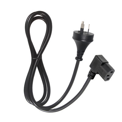 90 Degree Right Angle C13 To SAA 3Pin Power Cord H05VV-F 3G*0.75mm2 1.2M for PC Monitor