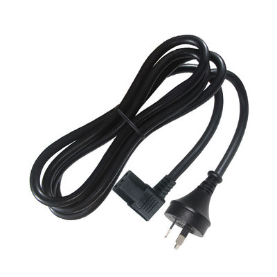 90 Degree Right Angle C13 To SAA 3Pin Power Cord H05VV-F 3G*0.75mm2 1.2M for PC Monitor