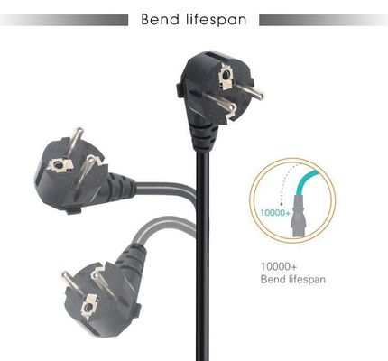 Pse Pdu Locking Plug Power Cable with Rewireable Schuko CEE 77 to IEC15 Connector