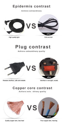 2.5A Euro Iec Extension Cable for Rice Cooker and Electric Iron Industrial Standard