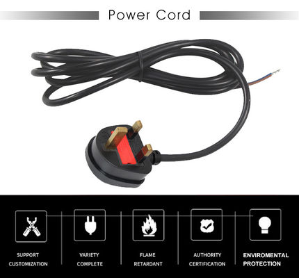 UK 3 Pin BS1363 to IEC C13 Power Cord H05VV-F 3x0.5mm²