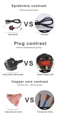 UK 3 Pin BS1363 to IEC C13 Power Cord H05VV-F 3x0.5mm²