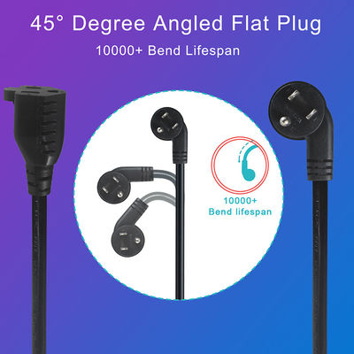 Outdoor Waterproof Extension Cord 3 Prong AC Outlet NEMA Male To 3 Female 515R
