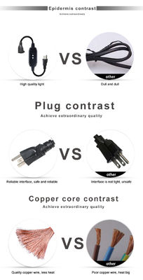 GFCI NEMA 515P To 515R AC Power Cord for PC Laptop Supply Cable 4 Ft Black Extension Wire