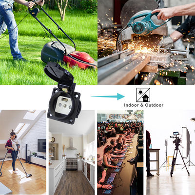 Waterproof EU 3Pin Plug Converter for Outdoor Power